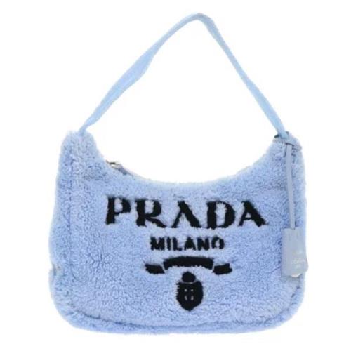 Pre-owned Faux Fur prada-bags Prada Vintage , Blue , Dames