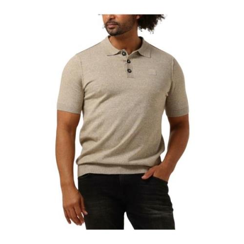 Beige Polo Shirt voor Stijlvolle Mannen Butcher of Blue , Beige , Here...