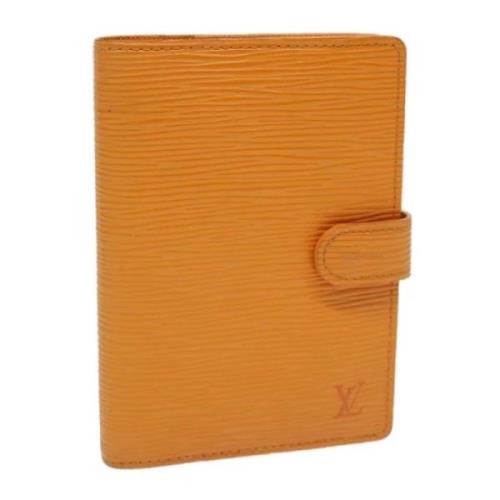Pre-owned Leather home-office Louis Vuitton Vintage , Orange , Dames
