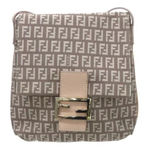 Pre-owned Canvas shoulder-bags Fendi Vintage , Brown , Dames