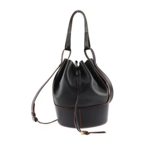 Pre-owned Leather totes Loewe Pre-owned , Black , Dames