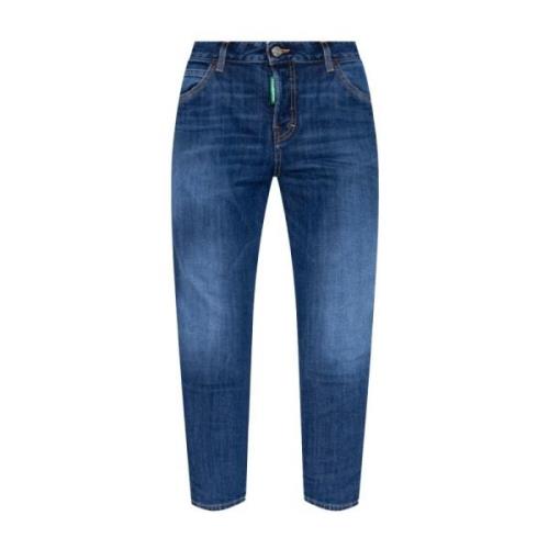 Cool Girl Cropped jeans Dsquared2 , Blue , Dames