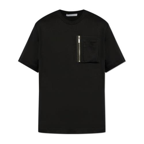 T-shirt met zakken Helmut Lang , Black , Heren