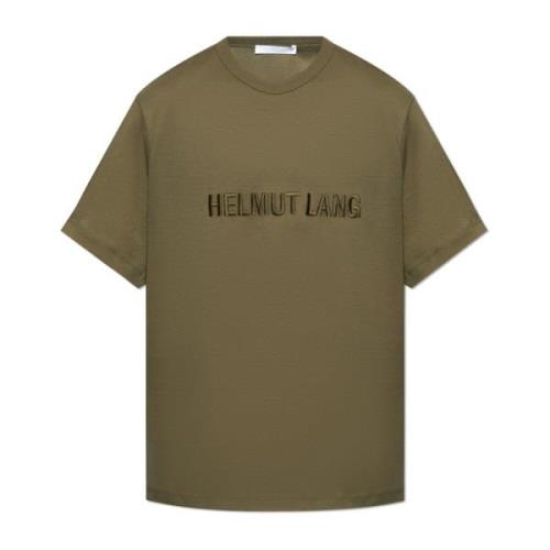 T-shirt met logo Helmut Lang , Green , Heren