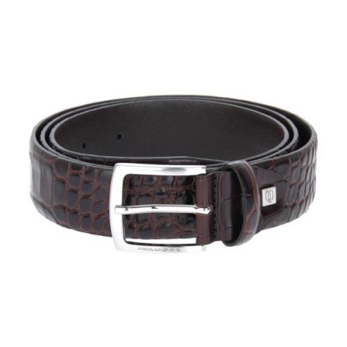 Stijlvolle Taille Riem Piquadro , Brown , Heren