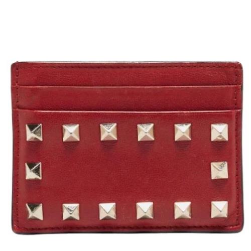 Pre-owned Leather wallets Valentino Vintage , Red , Dames