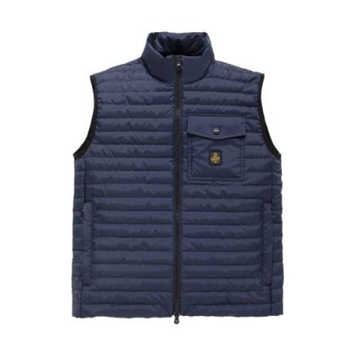 Heren Mouwloos Puffer Vest RefrigiWear , Blue , Heren