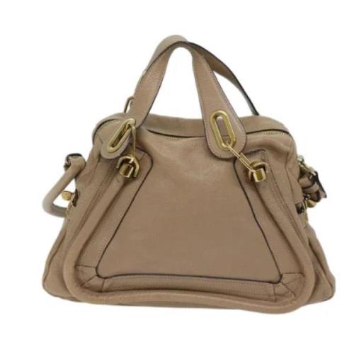 Pre-owned Leather handbags Chloé Pre-owned , Beige , Dames