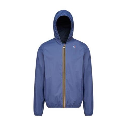 Jacques Plus.2 Double Omkeerbare Jas K-Way , Blue , Heren