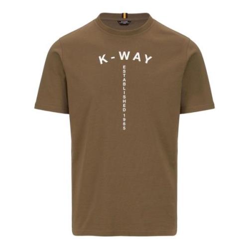 T-Shirts K-Way , Brown , Heren