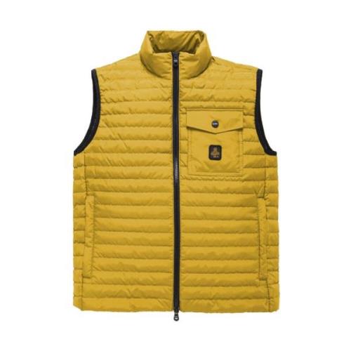 Heren Mouwloos Puffer Vest RefrigiWear , Yellow , Heren