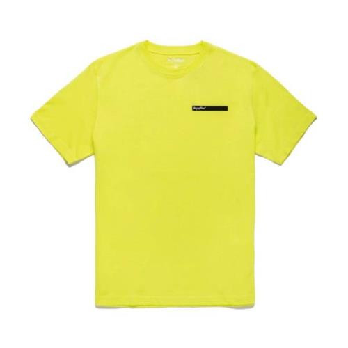 Katoenen T-shirt met reliëflogo RefrigiWear , Yellow , Heren