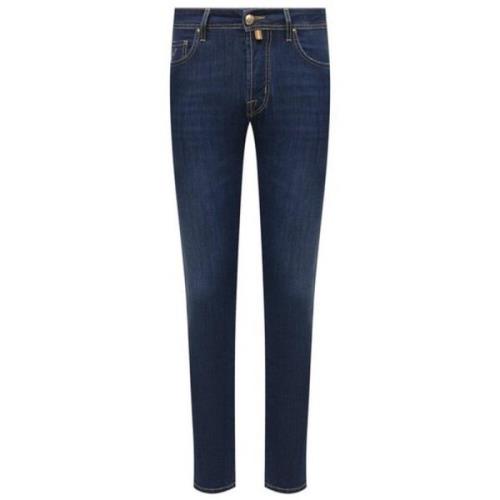 Slim Fit Donkerblauwe Bard Jeans Jacob Cohën , Blue , Heren