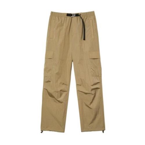 Beige Cargo Broek Nylon Unisex Comfort Lacoste , Beige , Heren