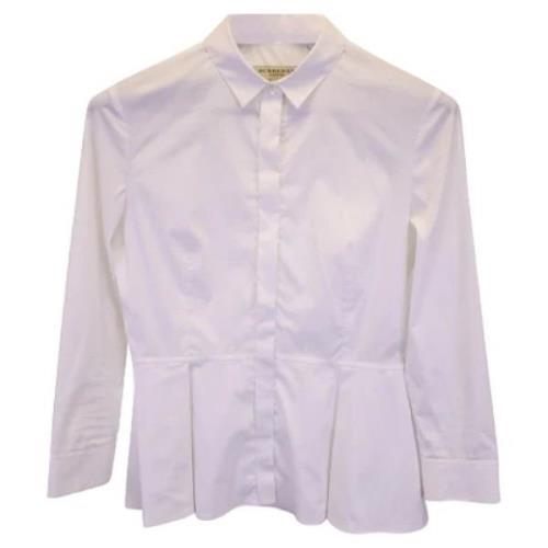 Pre-owned Cotton tops Burberry Vintage , White , Dames