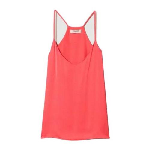 Tanktop Twinset , Pink , Dames