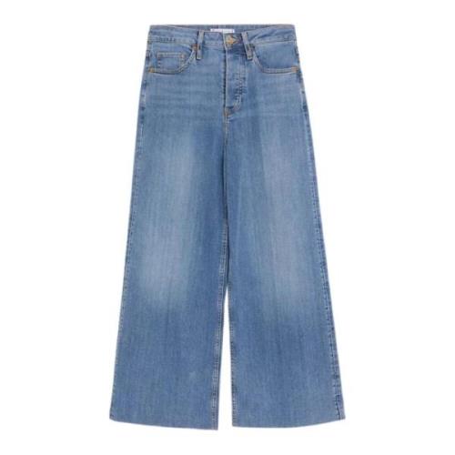 Cropped Wide Leg Jeans Tommy Hilfiger , Blue , Dames
