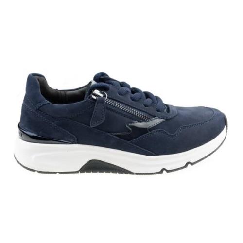 Blauwe Rollende Wandelsneaker Gabor , Blue , Dames