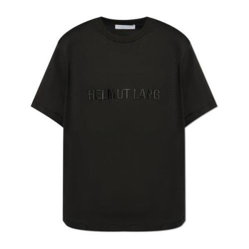 T-shirt met logo Helmut Lang , Black , Heren