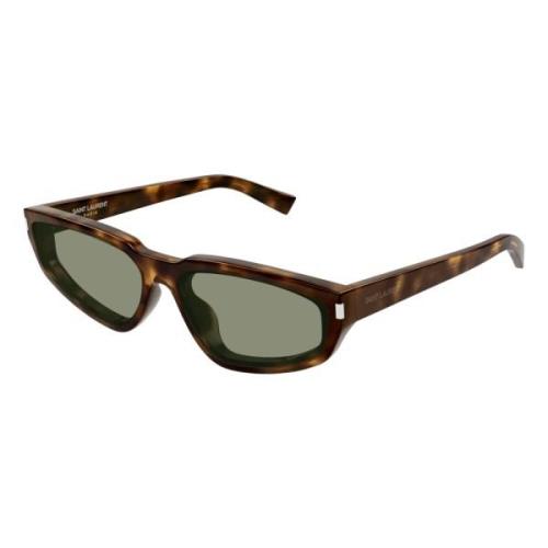 Iconische zonnebril Saint Laurent , Brown , Dames