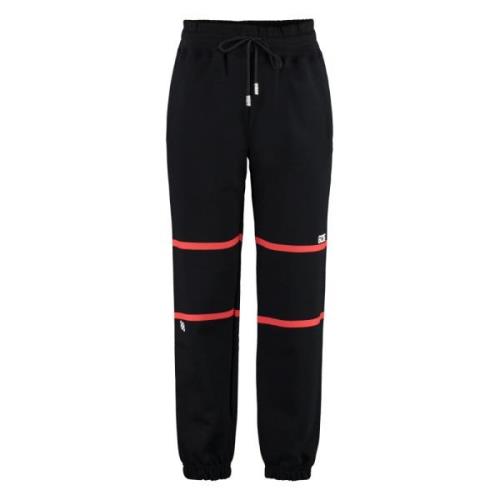 Sweatpants met elastische tailleband Gcds , Black , Heren