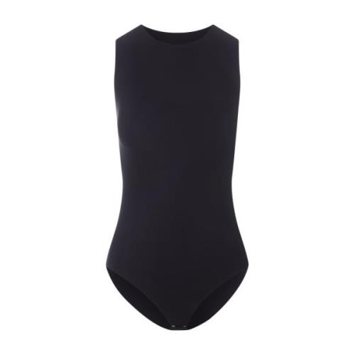 Zwarte Mouwloze Bodysuit Top Jil Sander , Black , Dames