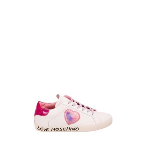Sneakerd.casse25 Witte Sneakers Love Moschino , Multicolor , Dames