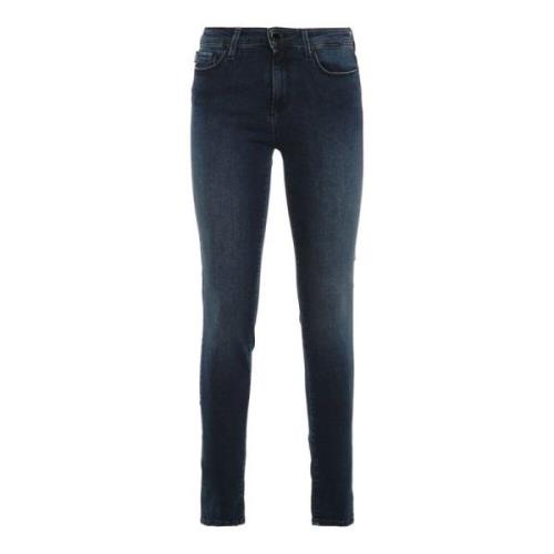 Slim Fit Medium Blue Denim Jeans Love Moschino , Blue , Dames