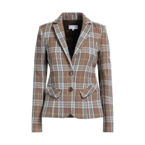 Klassieke Tartan Blazer Patrizia Pepe , Multicolor , Dames