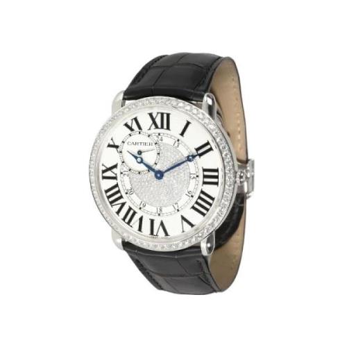 Pre-owned White Gold watches Cartier Vintage , White , Dames