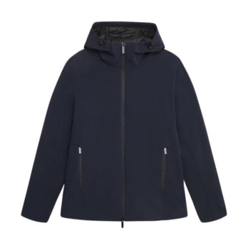 Heren Softshell Waterdichte Winter Parka Woolrich , Blue , Heren