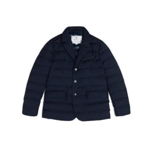 Grijze Eenden Dons Herenjas Woolrich , Blue , Heren