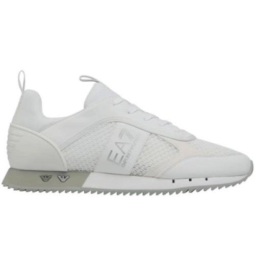 Stijlvolle witte sneakers Emporio Armani EA7 , White , Heren