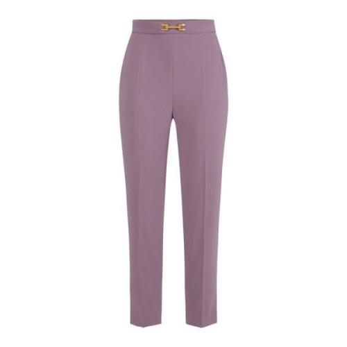 Elegante Polyester Broek Elisabetta Franchi , Purple , Dames