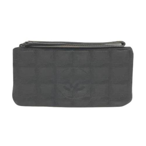 Pre-owned Fabric clutches Chanel Vintage , Black , Dames