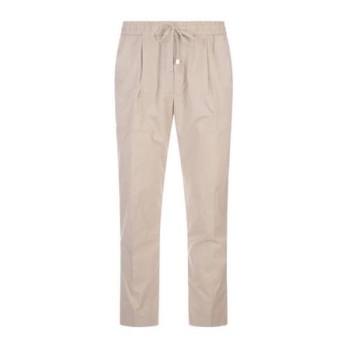 Bruine Chino Broek Elastische Tailleband Jacob Cohën , Brown , Heren