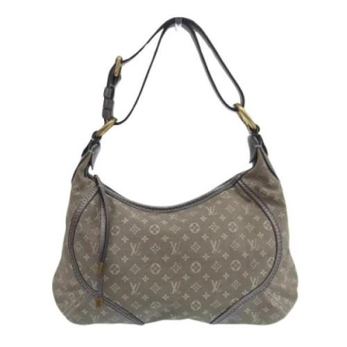 Pre-owned Canvas shoulder-bags Louis Vuitton Vintage , Gray , Dames