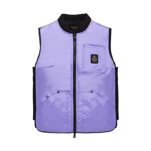 Gewatteerd mouwloos vest met rits RefrigiWear , Purple , Heren
