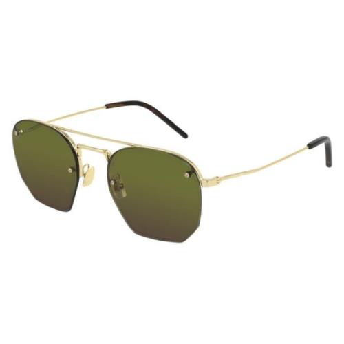 Groene Lens Zonnebril SL 422-005 Saint Laurent , Yellow , Heren