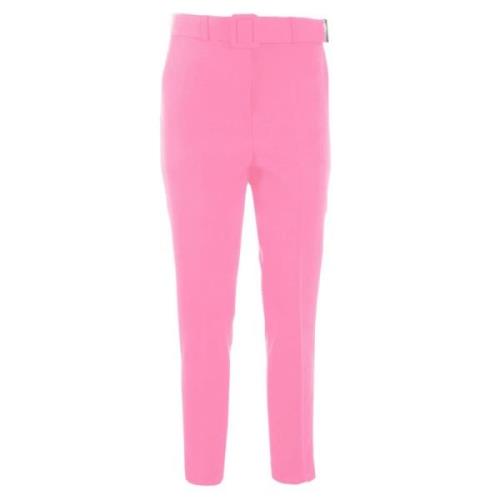 Dames Crêpe Riem Broek YES ZEE , Pink , Dames