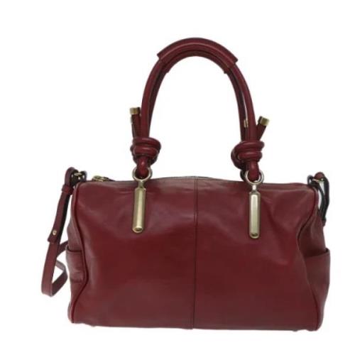 Pre-owned Leather handbags Chloé Pre-owned , Red , Dames