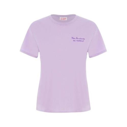 24 EMB T-Shirt MC2 Saint Barth , Purple , Dames