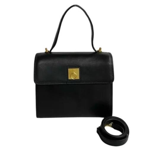 Pre-owned Leather shoulder-bags Celine Vintage , Black , Dames