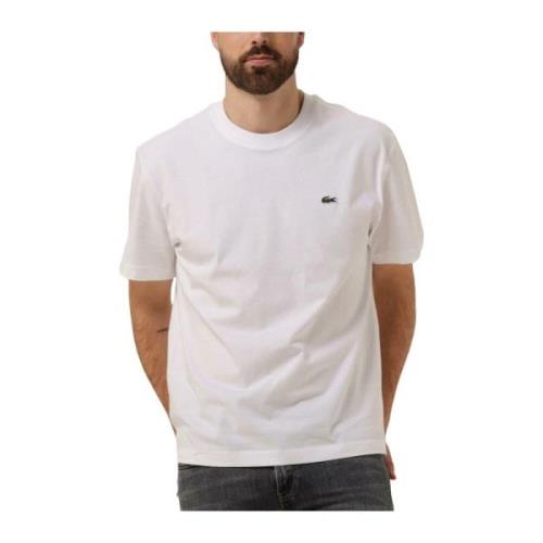 Heren T-shirt Casual Stijl Lacoste , White , Heren