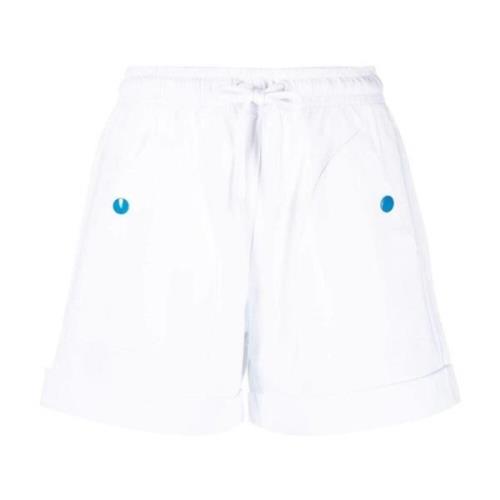 Hoge taille kralen Bermuda shorts Moschino , White , Dames