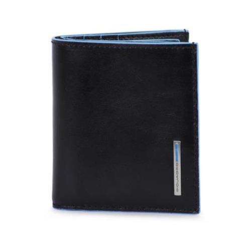 Creditcardhouder Leer Stof Piquadro , Black , Unisex