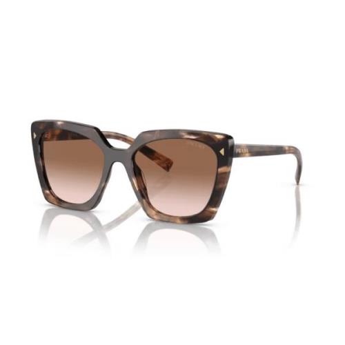 Rechthoekige zonnebril met UV-bescherming Prada , Brown , Dames