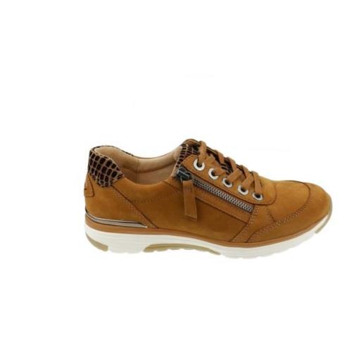 Flexibele Walking Sneaker - Rollingsoft Gabor , Brown , Dames