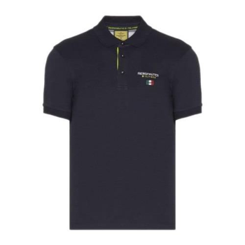 Stijlvolle Polo Shirt Aeronautica Militare , Blue , Heren