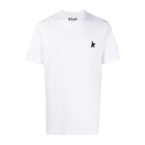 Witte T-shirts en Polos One Star Golden Goose , White , Heren